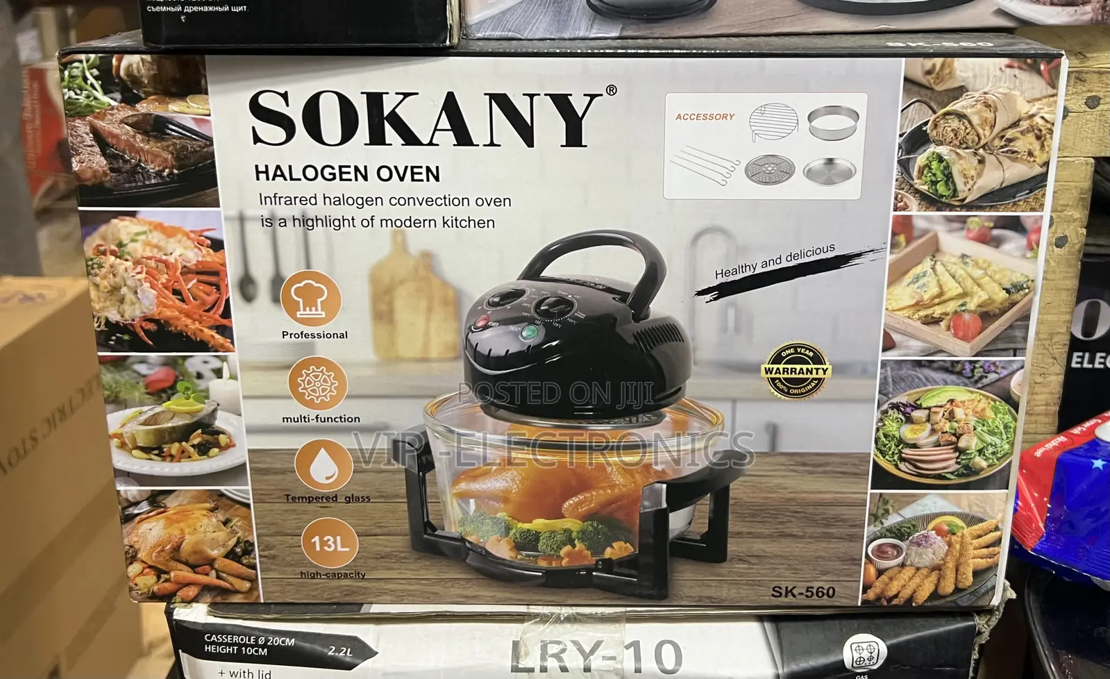 SOKANY Halogen Oven. Featuring a 13-Liter Capacity and 1400W