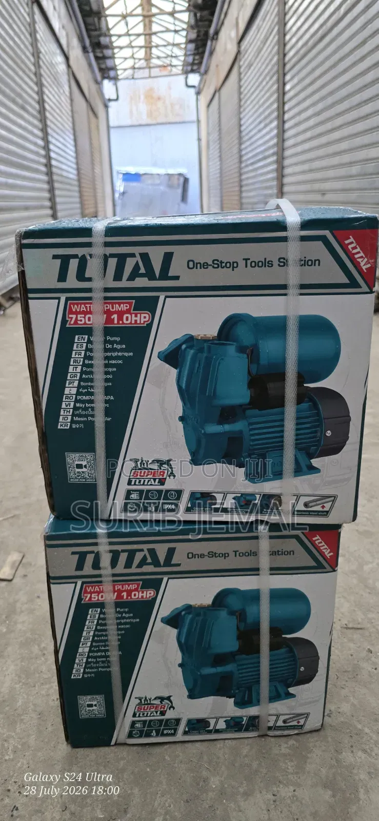 TOTAL Booster Peripheral Water Pumps 750W (1.0 HP).