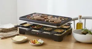 SOKANY Raclette Table Grill – 1600W Non-Stick Electric Grill With 8