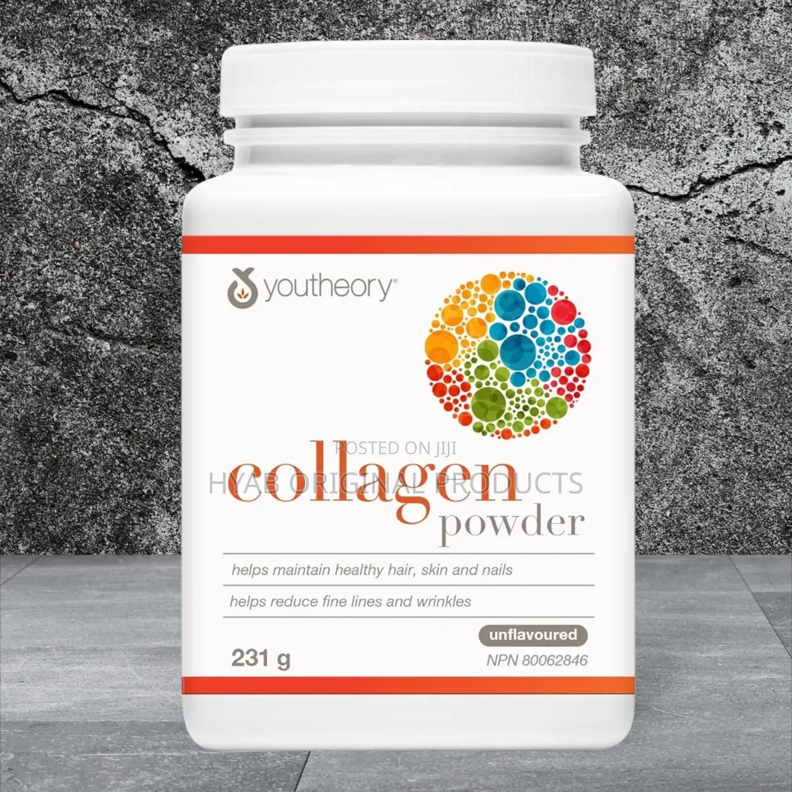Youtheory Collagen Powder + Vitamin C and Biotin, Hydrolyzed Formula
