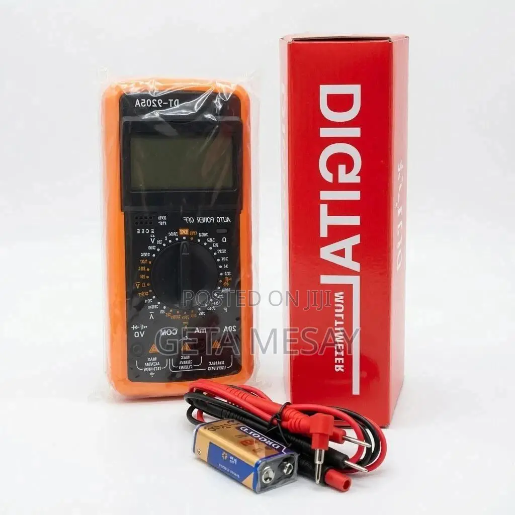 DT9205A Digital Multimeter AC/DC Voltmeter 20A Ammeter Tester