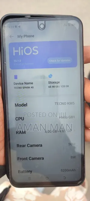 New Tecno Spark 40 128 GB Black