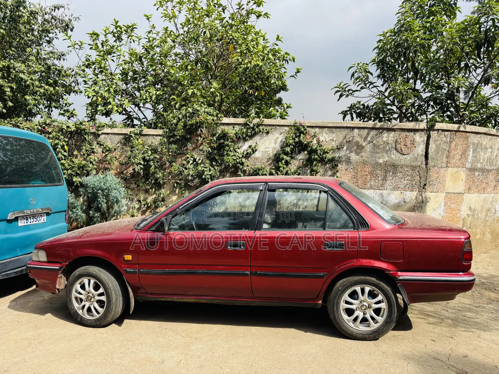 Toyota Corolla 1991 Burgundy