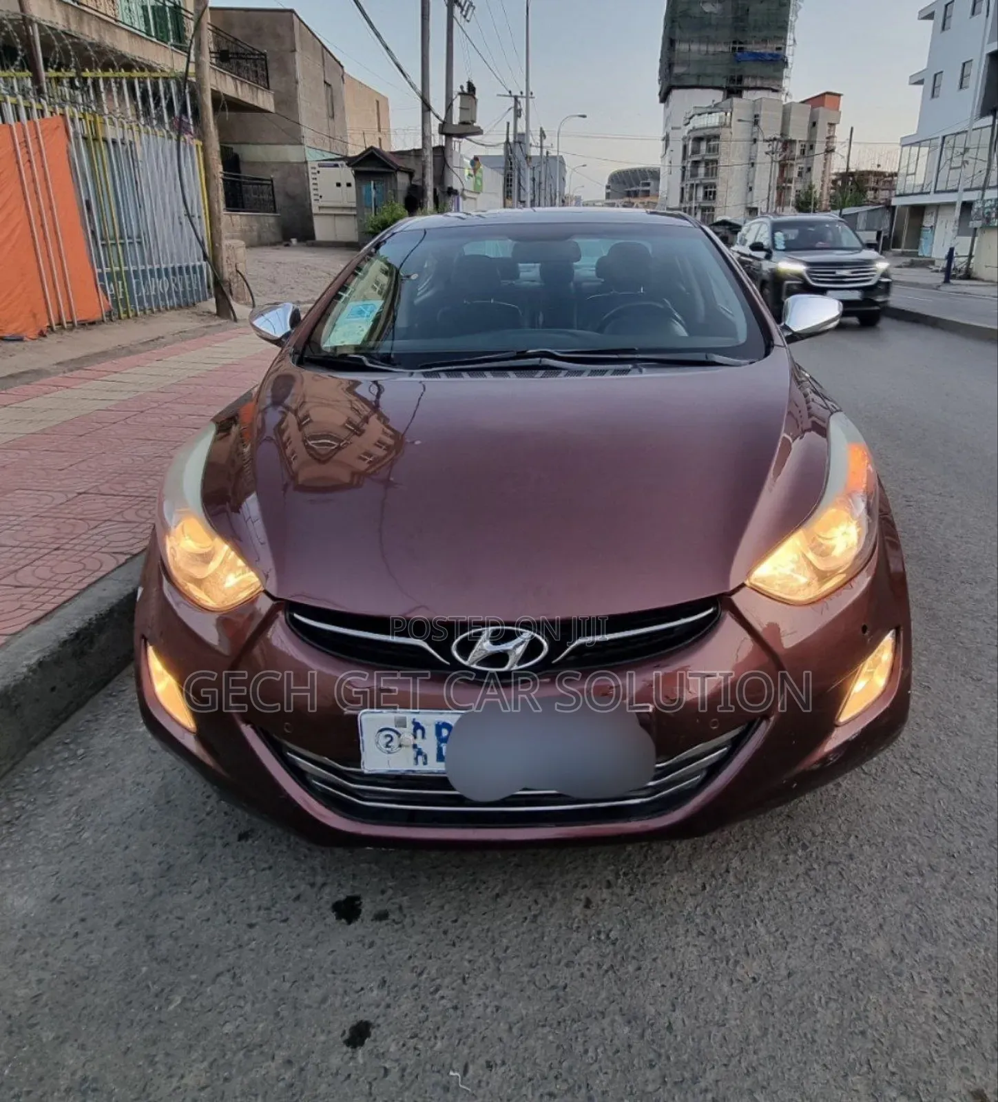 Hyundai Avante 2013 Burgundy