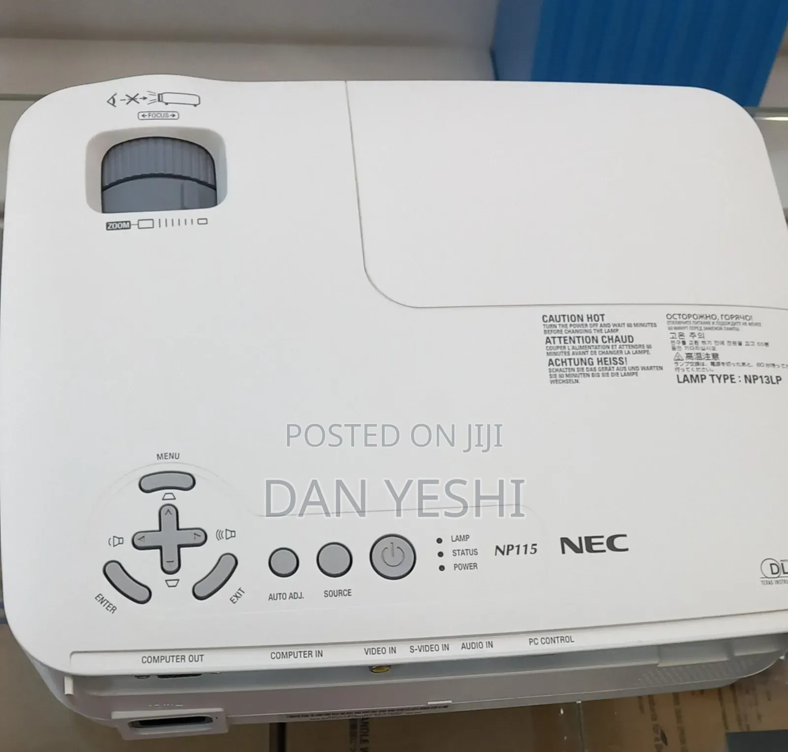 Nec Projector Hardware Interface Vga Mounting Typ