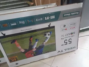 Wega Smart Led TV 55 Inch Andraid Doubel Gelass Secrin 2026