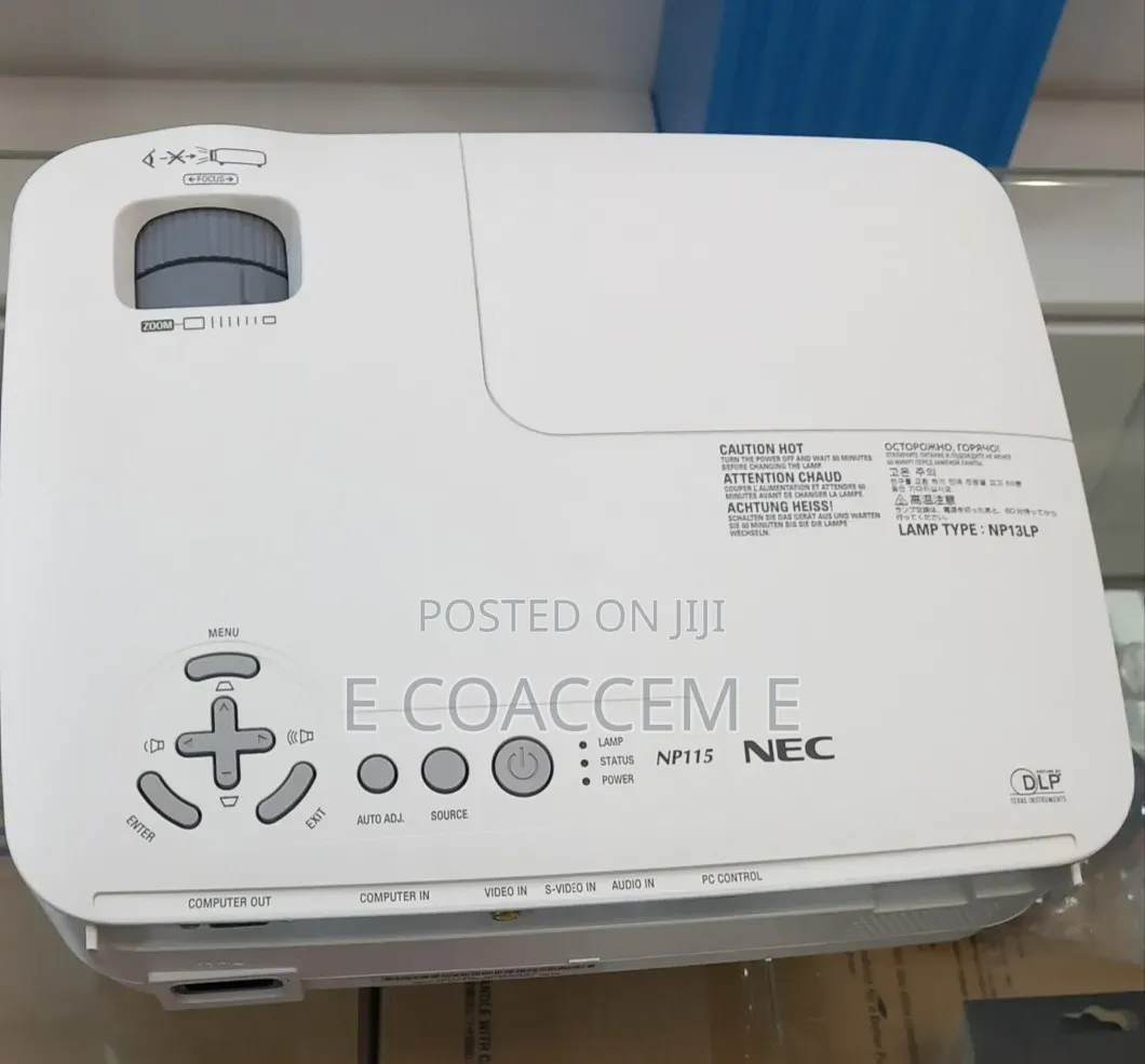 Nec Projector
Hardware Interface 
Vga
Mounting Type