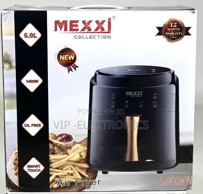 MEXXI Air Fryer Collection 6.0L (1400W) – Smart Touch Digital Cooking