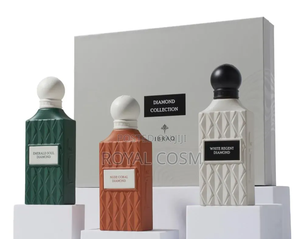 IBRAQ Diamond Collection Grey Box Unisex Perfume Set