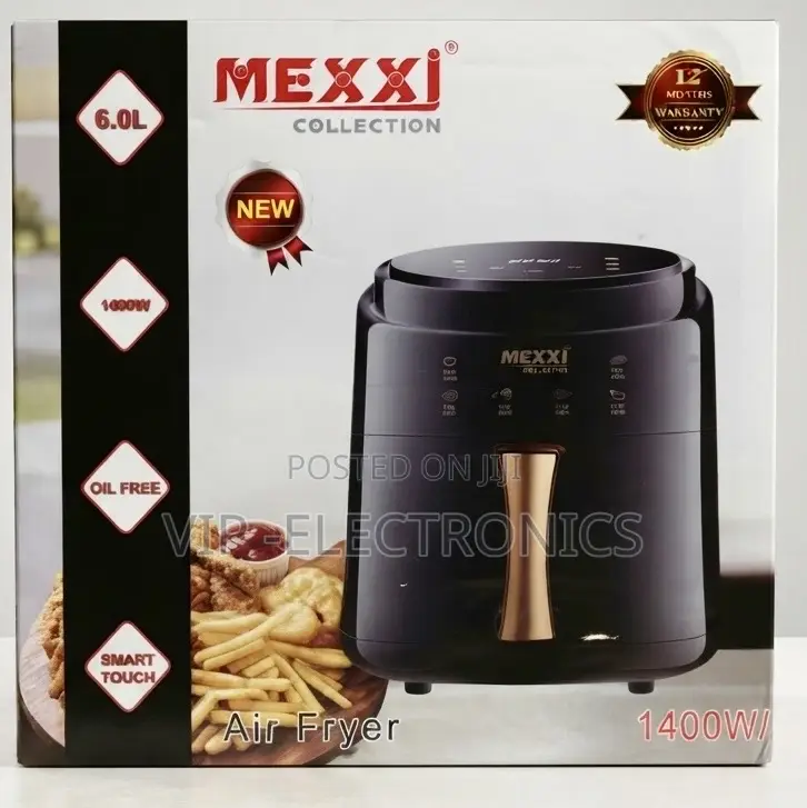 MEXXI Air Fryer Collection 6.0L (1400W) – Smart Touch Digital Cooking