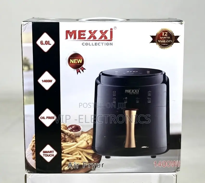 MEXXI Air Fryer Collection 6.0L (1400W) – Smart Touch Digital Cooking