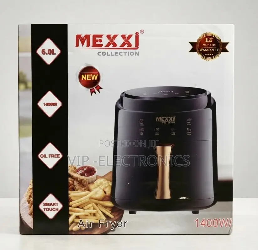 MEXXI Air Fryer Collection 6.0L (1400W) – Smart Touch Digital Cooking