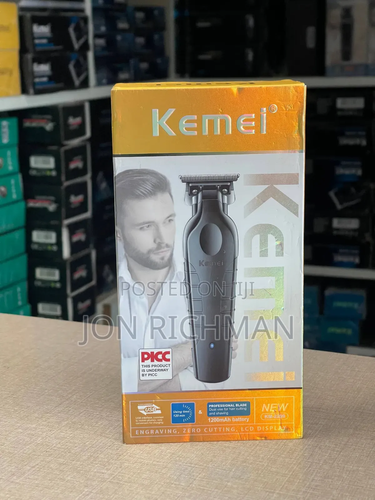  Kemei Professional Hair Trimmer (Zero Cutting) 