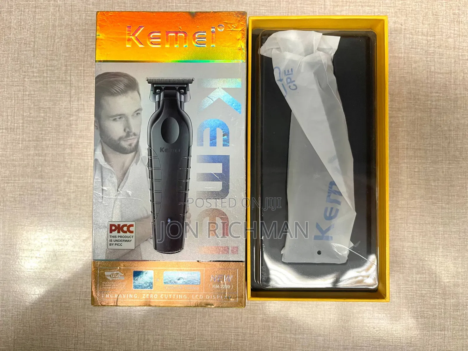  Kemei Professional Hair Trimmer (Zero Cutting) 