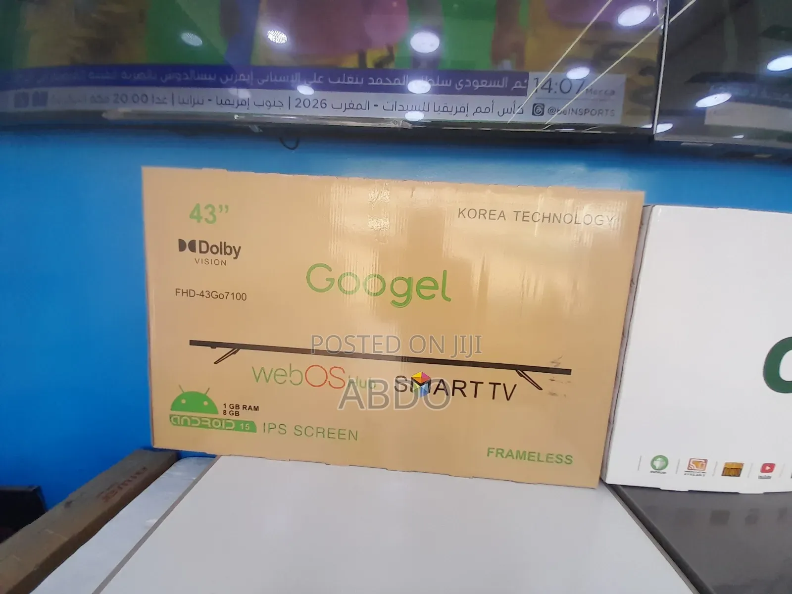 Googel Smart Webos TV 43 Inch Andraid Framless Adis 2026 Quality Hi
