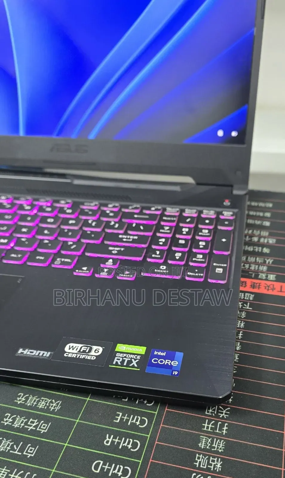 New Laptop Asus TUF Gaming F15 16GB Intel Core i9 SSD 512GB