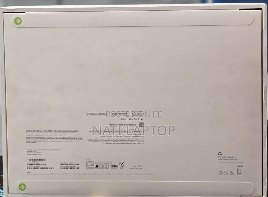New Laptop Apple MacBook Air 2026 M5 16GB Apple M5 SSD 256GB