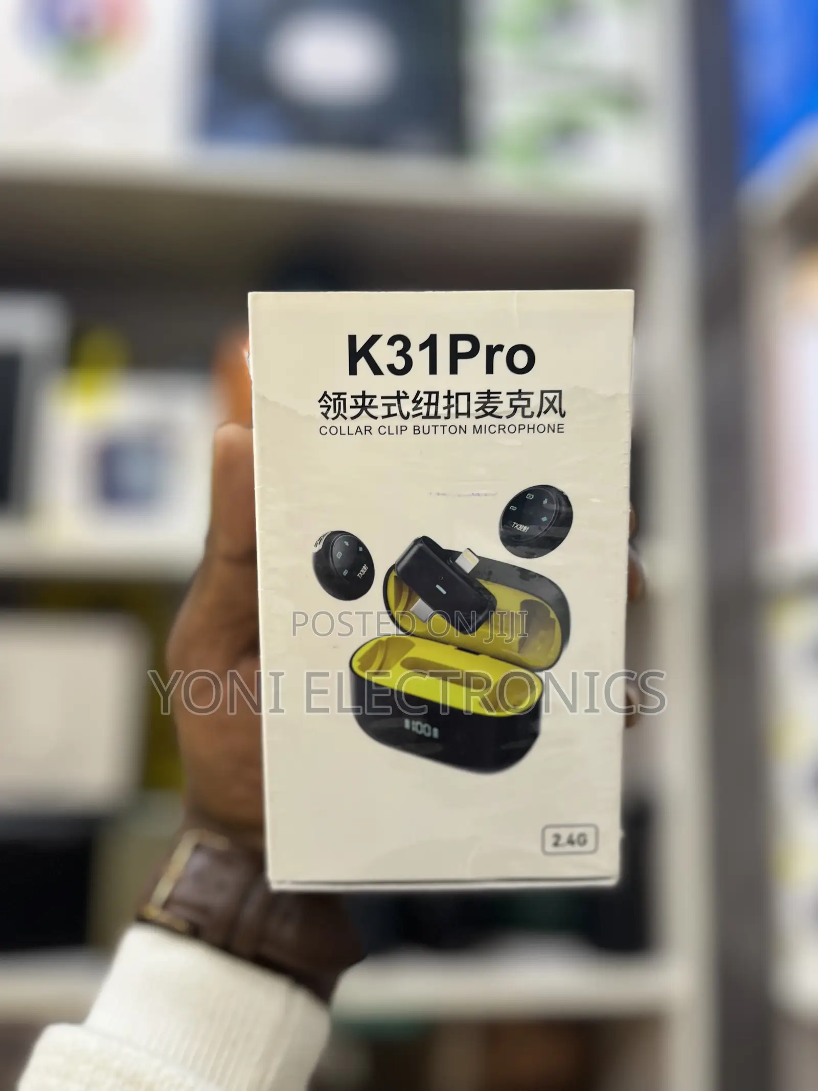 K31Pro Dual Wireless Button Lavalier Microphone System