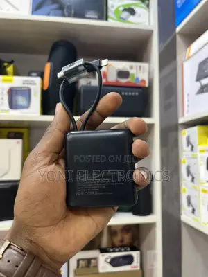 T-Max TPB-25 10000mAh Fast Charging Power Bank With Type-C iOS Cables