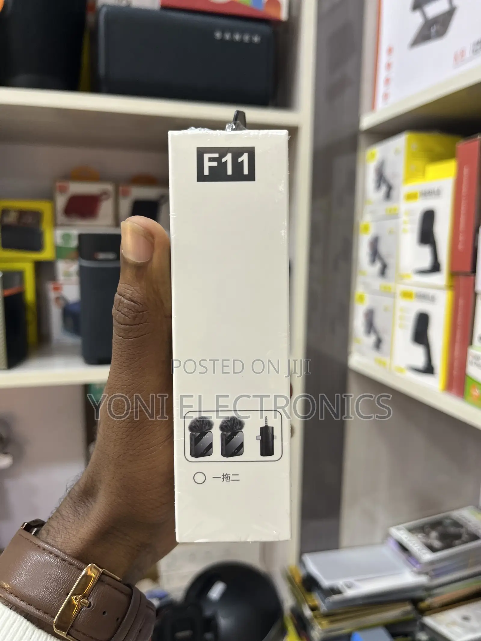 F11-2 Dual Wireless Lavalier Microphone Kit With Fuzzy Windscreen