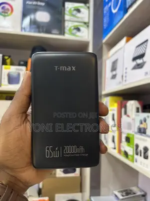 T-Max TPB-25 20000mAh 65W High-Power Fast Charging Laptop Power Bank
