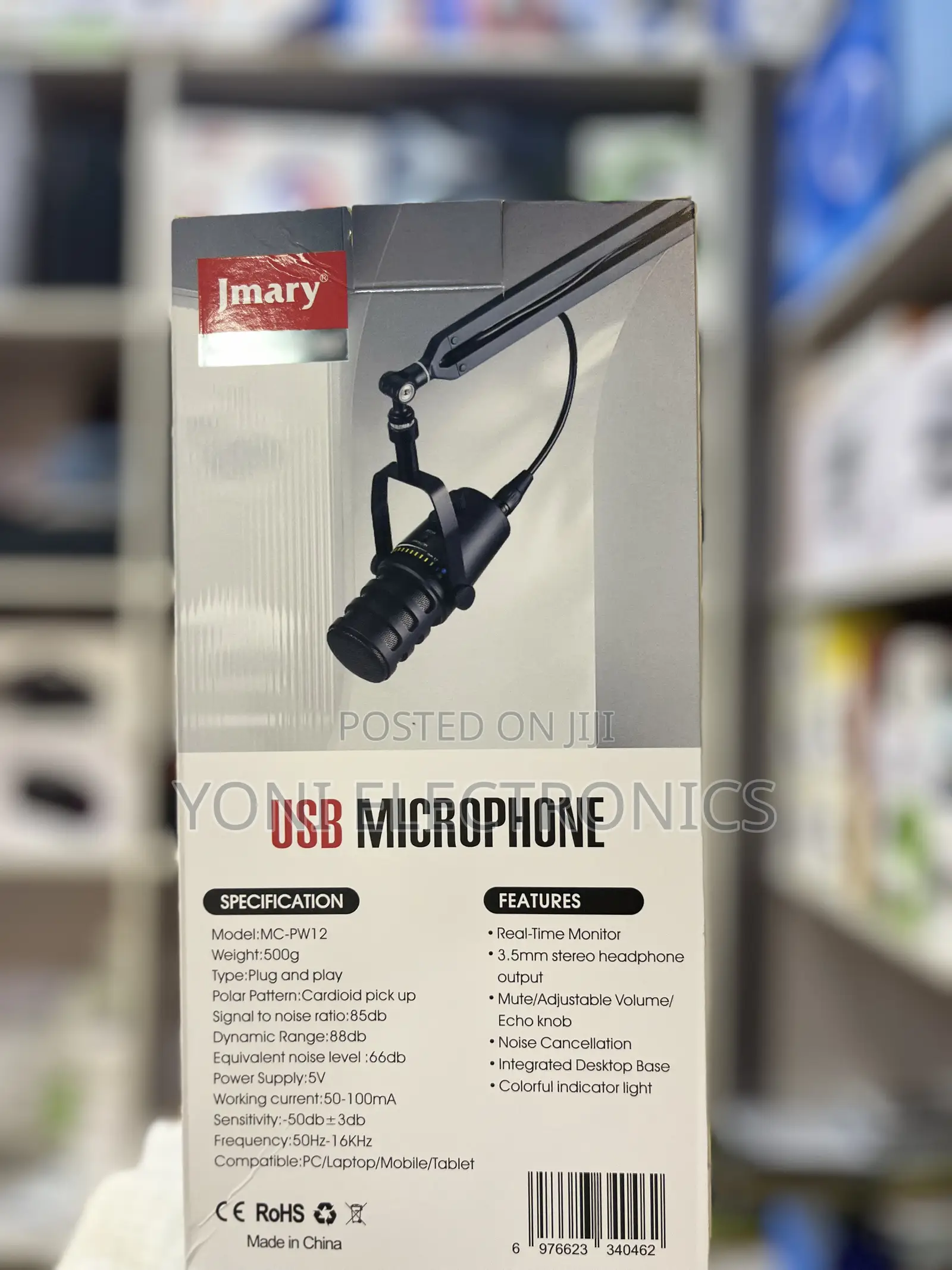 Jmary MC-PW12 Professional USB Desktop Condenser Microphone