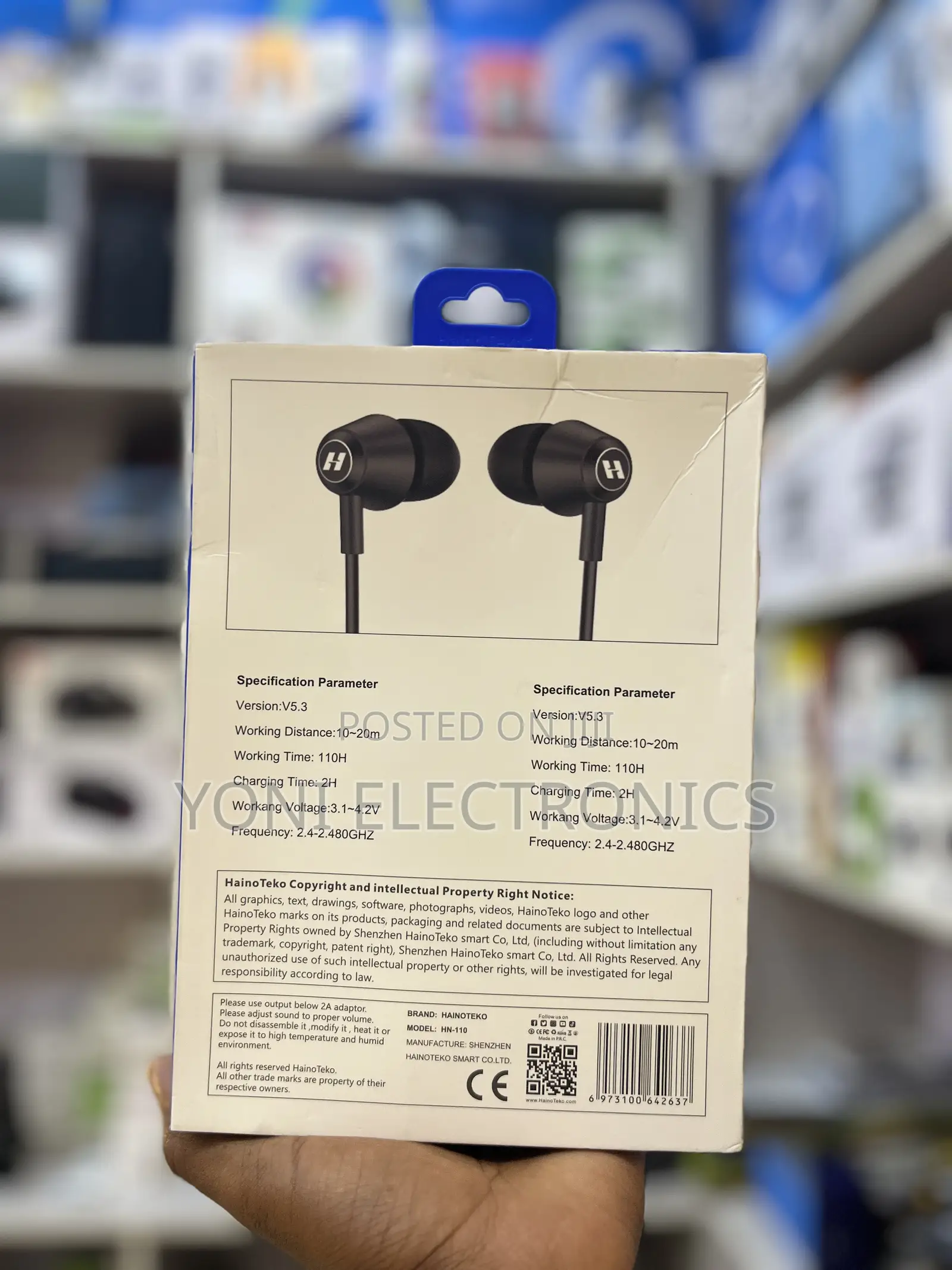 Haino Teko HN-110 Wireless Bluetooth Neckband Headphones