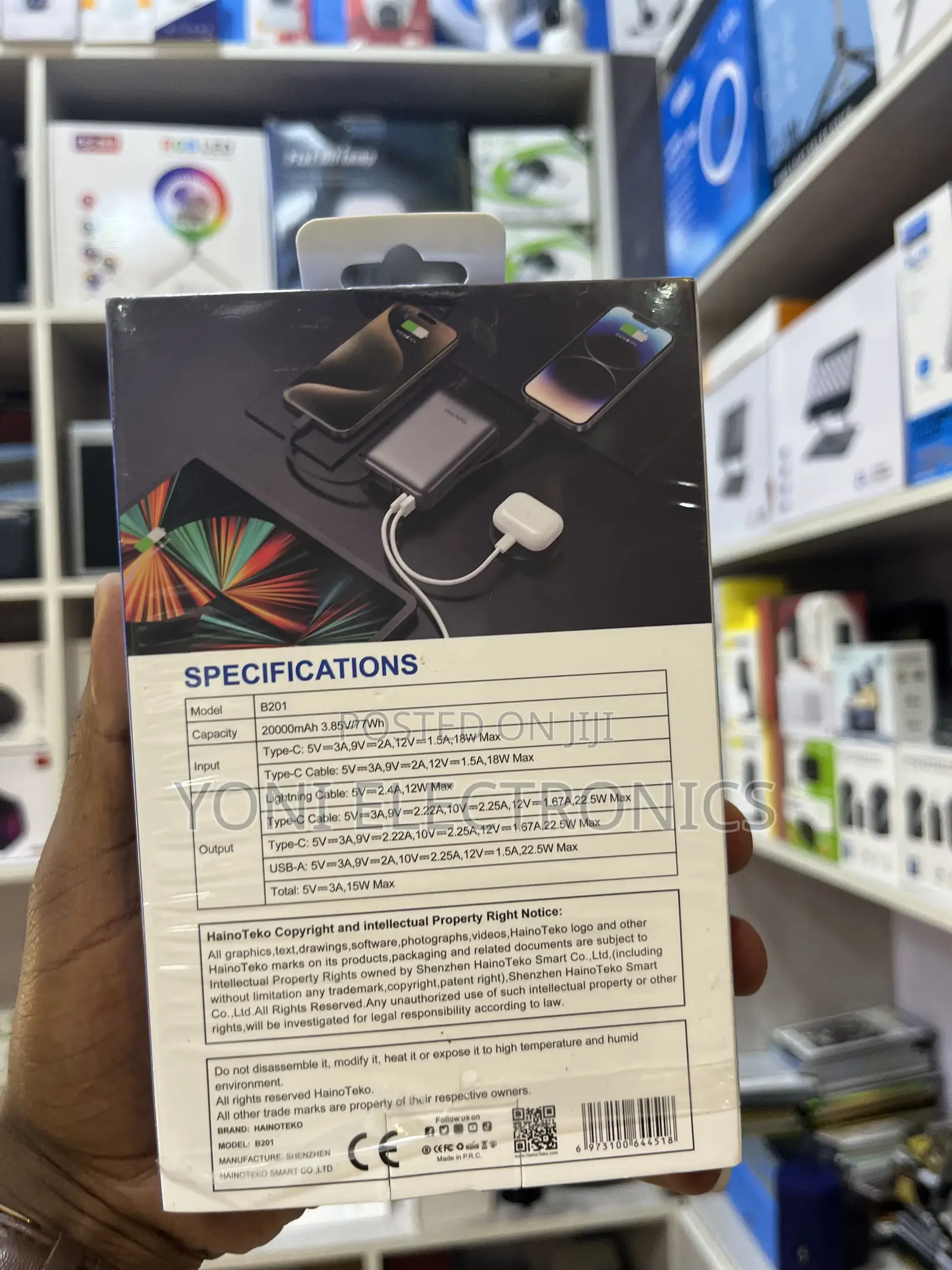 Haino Teko B201 20000mAh 22.5W Fast Charging Power Bank