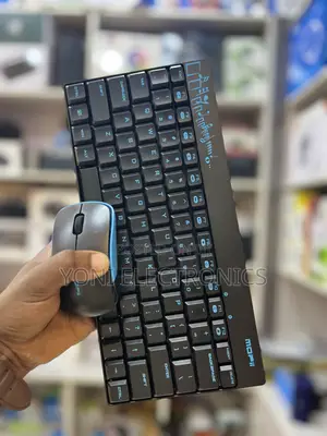 Mofii Compact Wireless Mechanical-Style Keyboard and Mouse Combo