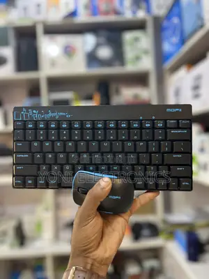 Mofii Compact Wireless Mechanical-Style Keyboard and Mouse Combo