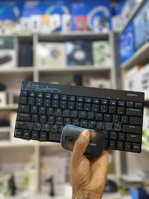 Mofii Compact Wireless Mechanical-Style Keyboard and Mouse Combo