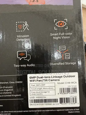 6MP Dual-Lens Outdoor Wi-Fi Pan/Tilt Security Camera