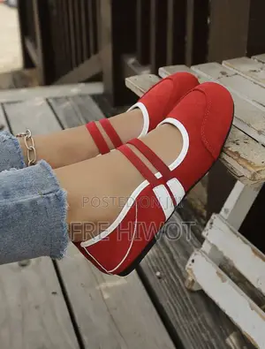 Women's Red White Colorblock Square Toe Mary Jane Shoes
