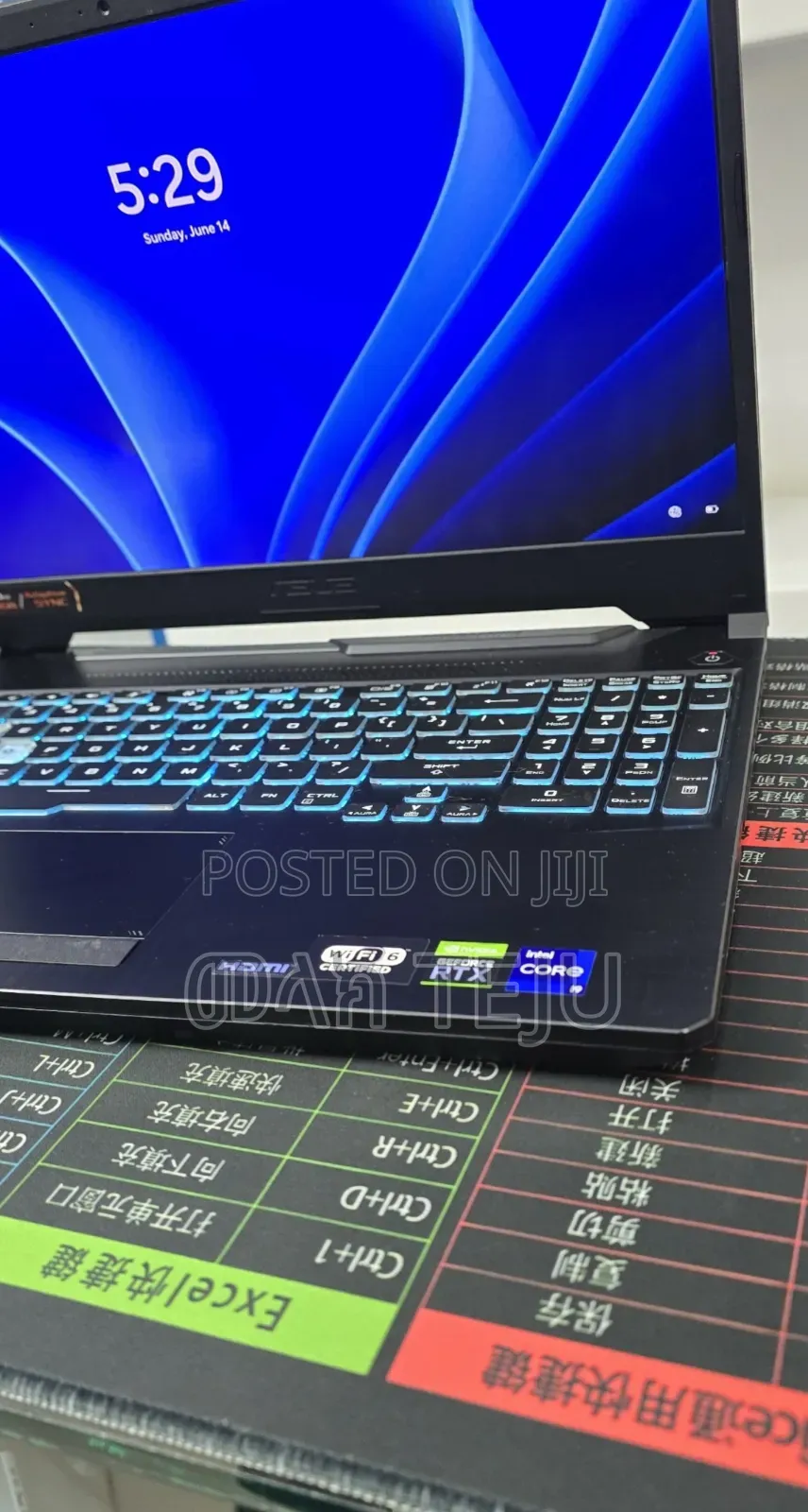New Laptop Asus TUF Gaming A15 16GB Intel Core i9 SSD 512GB