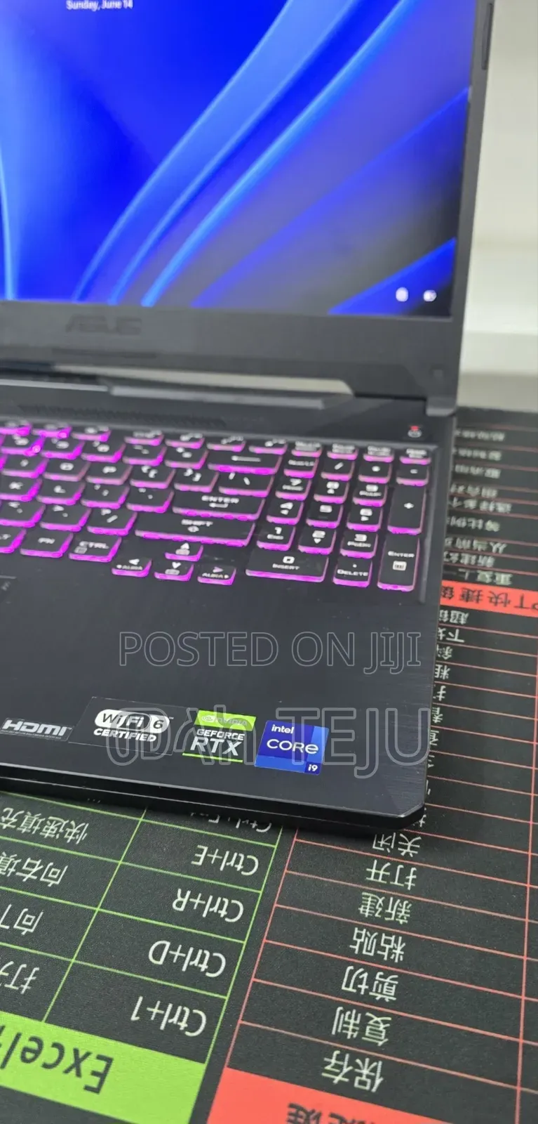 New Laptop Asus TUF Gaming A15 16GB Intel Core i9 SSD 512GB