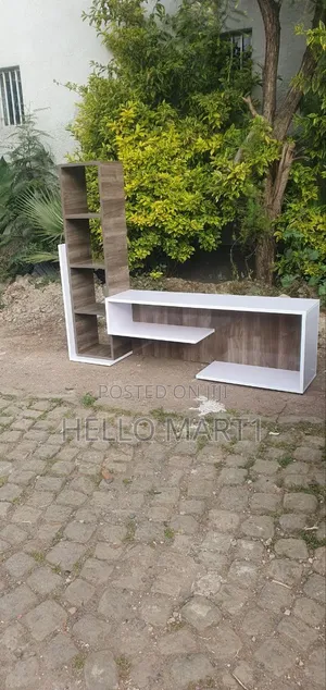 TV Stand With Decor Shelf