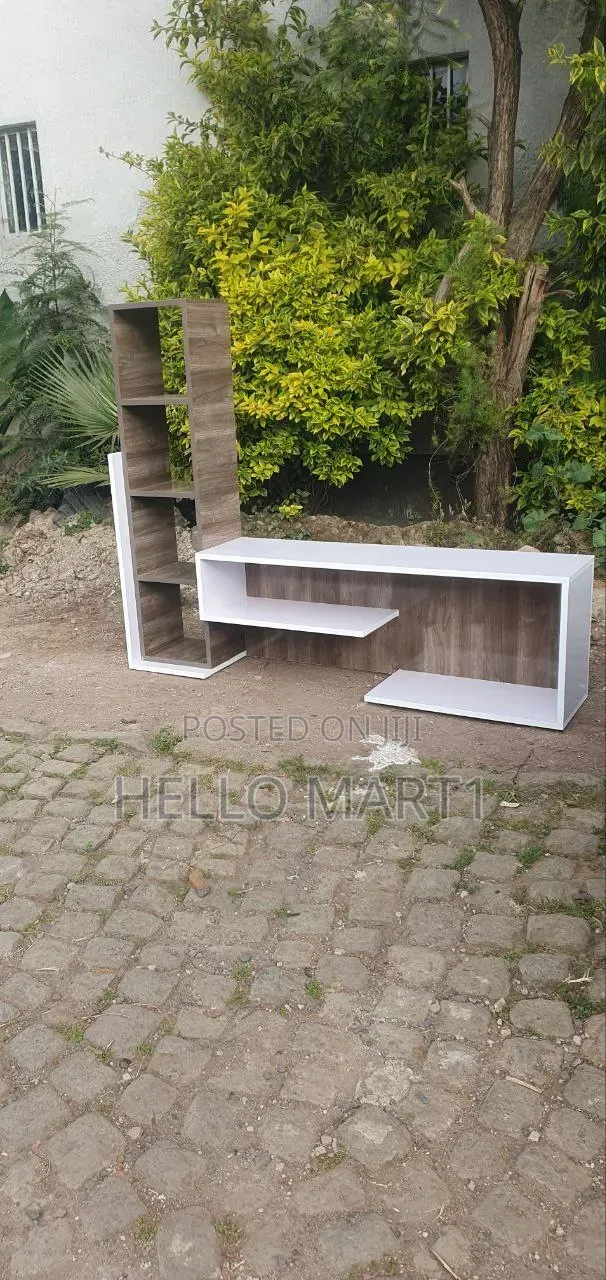 TV Stand With Decor Shelf