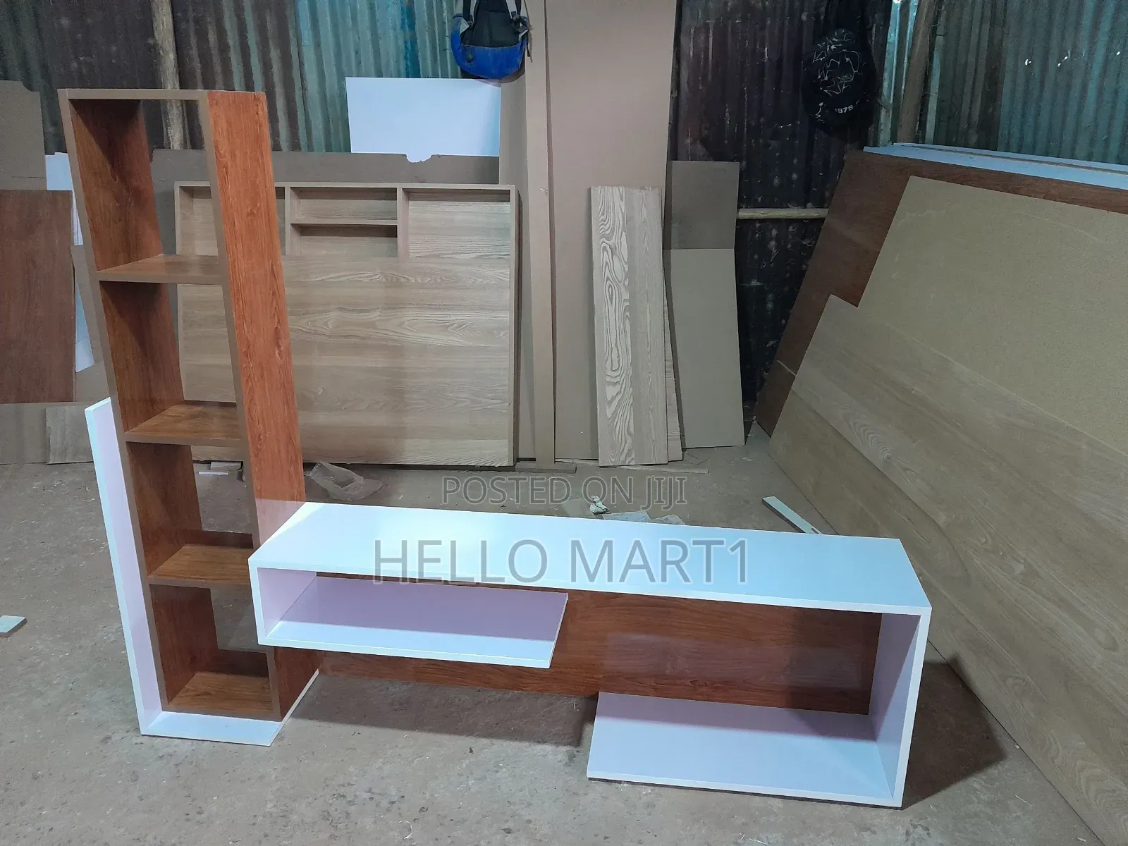 TV Stand With Decor Shelf