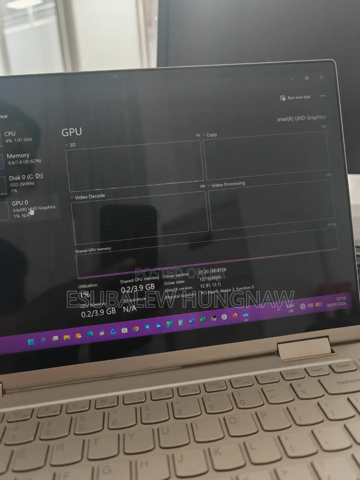 Laptop Lenovo Yoga C740 8GB Intel Core i5 SSD 512GB