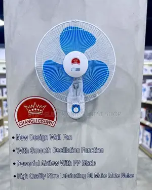 Changli Crown Wall Fan 16”– Powerful Airflow With Smooth Oscillation