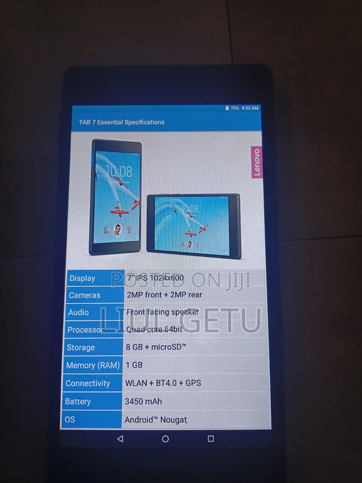 Lenovo Tab 7 8 GB Black