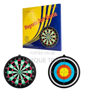Double-Sided Magnetic Dart Board – 17”
