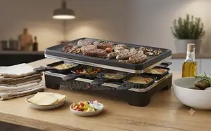  Sokany Raclette Table Grill SK-08139–Premium 1600W Electric Grill 