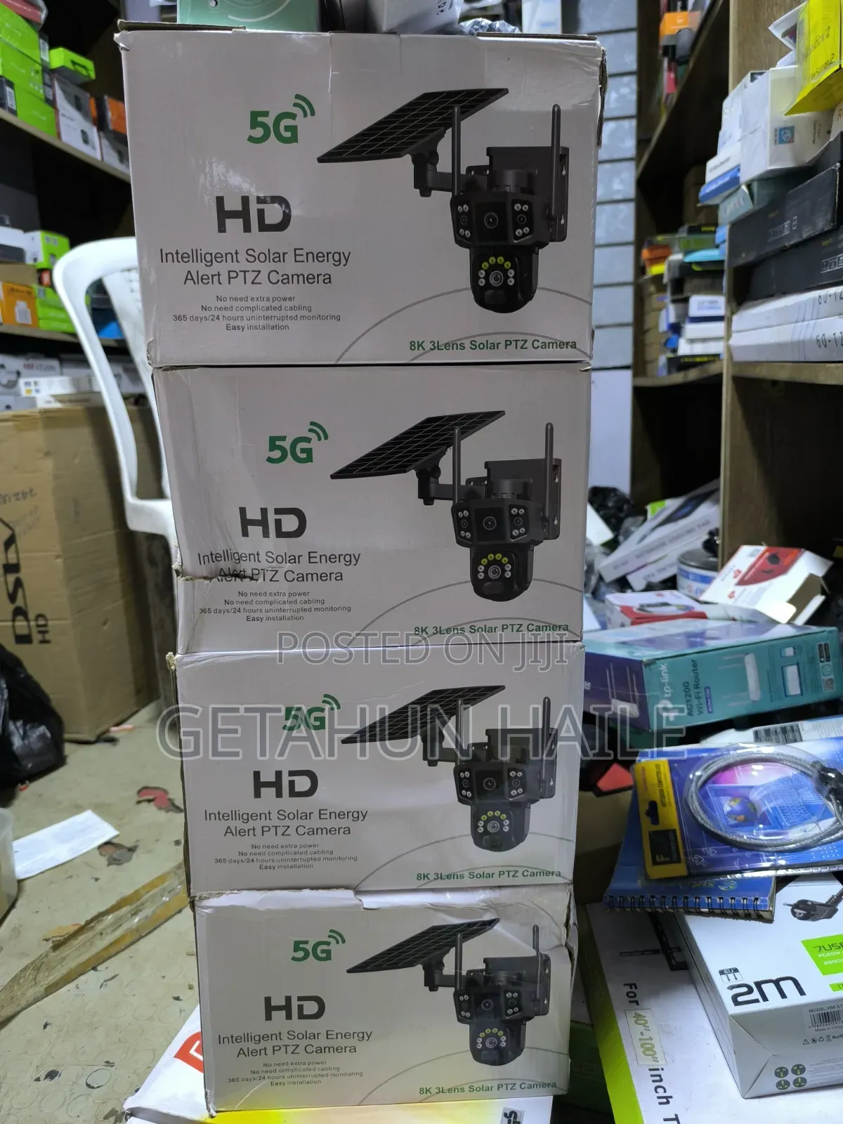5G Triple Lens 4G Solar Security Camera - Dual Lens Solar CCTV Camera