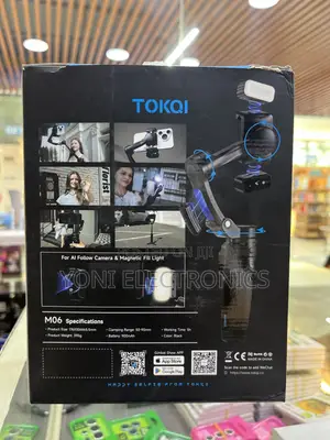 TOKQI M06 3-Axis Smartphone Gimbal Stabilizer With AI Tracking,