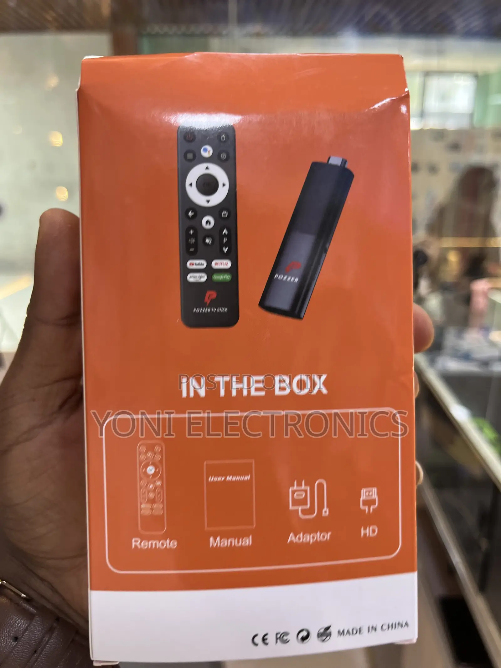 POZZER MY TV Stick PRO – Android TV Streaming Stick