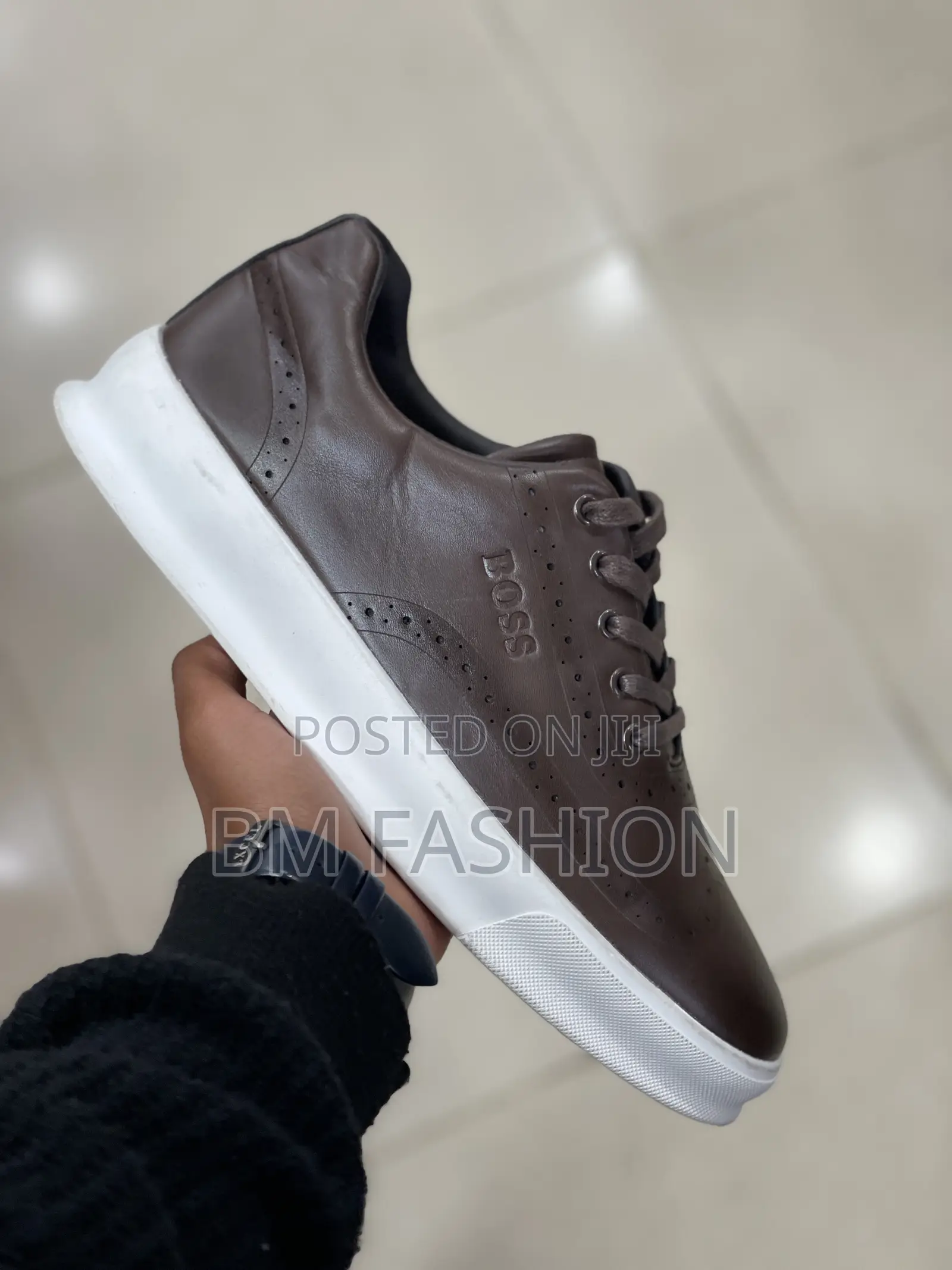 Boss Flats Brown Casual Mens Flats