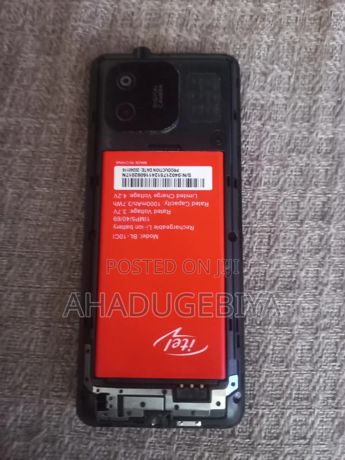 Itel 1556 Plus 8 GB Black