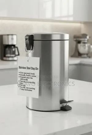  30L Premium Stainless Steel Step Bin – Foot Pedal Dust Bin 