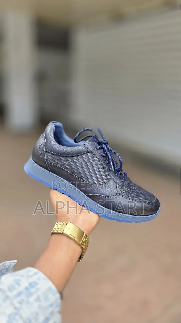Voston High Master Quality Italy Smooth Sneakers for Man's